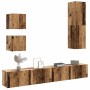 Conjunto de mueble de TV 5 piezas montado la pared madera vieja de , Muebles TV - Ref: Foro24-3328999, Precio: 206,81 €, Desc...