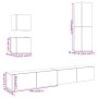 Conjunto de mueble de TV 5 piezas montado la pared madera vieja de , Muebles TV - Ref: Foro24-3328999, Precio: 206,81 €, Desc...
