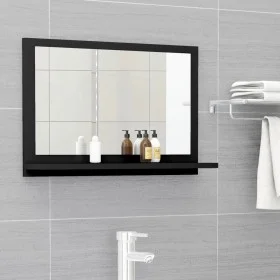 Badezimmerspiegel aus schwarzem Sperrholz, 60 x 10,5 x 37 cm von vidaXL, Badezimmerwaschtische - Ref: Foro24-804563, Preis: 3...