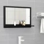 Espejo de baño madera contrachapada negro 60x10,5x37 cm de vidaXL, Tocadores de baño - Ref: Foro24-804563, Precio: 39,01 €, D...
