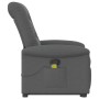 Silla de masaje reclinable de pie de tela gris oscuro de , Sillones - Ref: Foro24-3303265, Precio: 265,63 €, Descuento: %