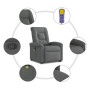 Silla de masaje reclinable de pie de tela gris oscuro de , Sillones - Ref: Foro24-3303265, Precio: 265,63 €, Descuento: %