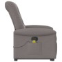 Sillón reclinable de masaje elevable tela gris taupé de , Sillones - Ref: Foro24-3303271, Precio: 282,74 €, Descuento: %