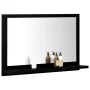 Espejo de baño madera contrachapada negro 60x10,5x37 cm de vidaXL, Tocadores de baño - Ref: Foro24-804563, Precio: 39,01 €, D...