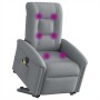 Sillón de masaje eléctrico reclinable elevable tela gris claro de , Sillones - Ref: Foro24-3303284, Precio: 325,10 €, Descuen...
