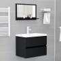 Espejo de baño madera contrachapada negro 60x10,5x37 cm de vidaXL, Tocadores de baño - Ref: Foro24-804563, Precio: 39,01 €, D...