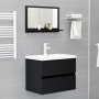 Espejo de baño madera contrachapada negro 60x10,5x37 cm de vidaXL, Tocadores de baño - Ref: Foro24-804563, Precio: 39,69 €, D...