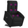 Sillón de masaje eléctrico reclinable elevable tela negro de , Sillones - Ref: Foro24-3303286, Precio: 346,48 €, Descuento: %
