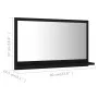 Espejo de baño madera contrachapada negro 60x10,5x37 cm de vidaXL, Tocadores de baño - Ref: Foro24-804563, Precio: 39,01 €, D...