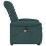 Sillón masaje eléctrico reclinable elevable tela verde oscuro de , Sillones - Ref: Foro24-3303290, Precio: 321,07 €, Descuent...
