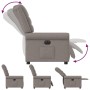 Sillón reclinable eléctrico tela gris taupé de , Sillones - Ref: Foro24-3303301, Precio: 261,90 €, Descuento: %