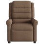Sillón reclinable de masaje eléctrico tela marrón de , Sillones - Ref: Foro24-3303308, Precio: 247,74 €, Descuento: %