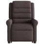 Silla de masaje reclinable de pie de tela marrón oscuro de , Sillones - Ref: Foro24-3303329, Precio: 282,64 €, Descuento: %