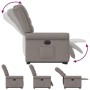 Sillón eléctrico reclinable elevable de tela gris taupe de , Sillones - Ref: Foro24-3303341, Precio: 346,80 €, Descuento: %