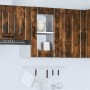 Armario de pared para cocina puerta cristal Lucca roble ahumado de , Armarios de cocina - Ref: Foro24-853772, Precio: 58,96 €...