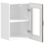 Armario de pared para cocina puerta cristal Lucca roble ahumado de , Armarios de cocina - Ref: Foro24-853772, Precio: 58,96 €...
