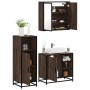 Set de muebles baño 3 pzas madera contrachapada roble marrón de , Muebles de baño - Ref: Foro24-3300969, Precio: 214,35 €, De...