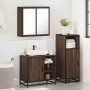 Set de muebles baño 3 pzas madera contrachapada roble marrón de , Muebles de baño - Ref: Foro24-3300969, Precio: 214,35 €, De...