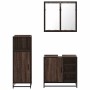 Set de muebles baño 3 pzas madera contrachapada roble marrón de , Muebles de baño - Ref: Foro24-3300969, Precio: 214,35 €, De...