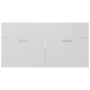 Armario para lavabo contrachapada blanco brillo 90x38,5x46 cm de vidaXL, Muebles de baño - Ref: Foro24-804671, Precio: 34,17 ...
