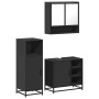 Juego de muebles de baño 3 pzas madera contrachapada negro de , Muebles de baño - Ref: Foro24-3300995, Precio: 225,19 €, Desc...