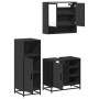 Juego de muebles de baño 3 pzas madera contrachapada negro de , Muebles de baño - Ref: Foro24-3300995, Precio: 225,19 €, Desc...