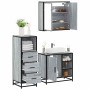 Set de muebles de baño 3 pzas madera contrachapada gris sonoma de , Muebles de baño - Ref: Foro24-3301028, Precio: 248,39 €, ...