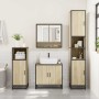Set de muebles de baño 3 pzas madera contrachapada roble Sonoma de , Muebles de baño - Ref: Foro24-3300976, Precio: 199,14 €,...