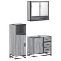 Set de muebles de baño 3 pzas madera contrachapada gris sonoma de , Muebles de baño - Ref: Foro24-3300988, Precio: 248,51 €, ...
