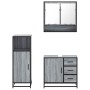 Set de muebles de baño 3 pzas madera contrachapada gris sonoma de , Muebles de baño - Ref: Foro24-3300988, Precio: 248,51 €, ...