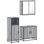 Set de muebles de baño 3 pzas madera contrachapada gris sonoma de , Muebles de baño - Ref: Foro24-3300948, Precio: 216,57 €, ...