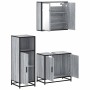 Set de muebles de baño 3 pzas madera contrachapada gris sonoma de , Muebles de baño - Ref: Foro24-3300948, Precio: 216,57 €, ...