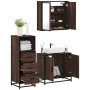 Set de muebles baño 3 pzas madera contrachapada roble marrón de , Muebles de baño - Ref: Foro24-3301009, Precio: 213,07 €, De...
