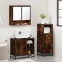 Set de muebles baño 3 pzas madera contrachapada roble ahumado de , Muebles de baño - Ref: Foro24-3300997, Precio: 222,06 €, D...