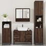 Set de muebles baño 4 pzas madera contrachapada roble marrón de , Muebles de baño - Ref: Foro24-3301234, Precio: 439,24 €, De...