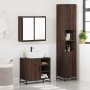 Set de muebles baño 3 pzas madera contrachapada roble marrón de , Muebles de baño - Ref: Foro24-3301089, Precio: 266,22 €, De...