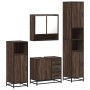 Set de muebles baño 4 pzas madera contrachapada roble marrón de , Muebles de baño - Ref: Foro24-3301229, Precio: 416,16 €, De...