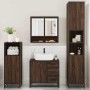 Set de muebles baño 4 pzas madera contrachapada roble marrón de , Muebles de baño - Ref: Foro24-3301229, Precio: 416,16 €, De...