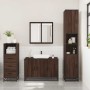 Set de muebles baño 3 pzas madera contrachapada roble marrón de , Muebles de baño - Ref: Foro24-3301014, Precio: 236,52 €, De...