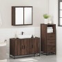 Set de muebles baño 3 pzas madera contrachapada roble marrón de , Muebles de baño - Ref: Foro24-3301014, Precio: 236,52 €, De...