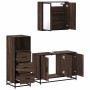 Set de muebles baño 3 pzas madera contrachapada roble marrón de , Muebles de baño - Ref: Foro24-3301014, Precio: 236,52 €, De...