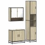 Set de muebles de baño 3 pzas madera contrachapada roble Sonoma de , Muebles de baño - Ref: Foro24-3301096, Precio: 281,78 €,...