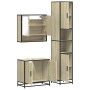 Set de muebles de baño 3 pzas madera contrachapada roble Sonoma de , Muebles de baño - Ref: Foro24-3301096, Precio: 281,78 €,...