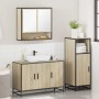 Set de muebles de baño 3 pzas madera contrachapada roble Sonoma de , Muebles de baño - Ref: Foro24-3300981, Precio: 215,00 €,...