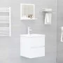 Espejo de baño madera contrachapada blanco 40x10,5x37 cm de vidaXL, Tocadores de baño - Ref: Foro24-804553, Precio: 27,44 €, ...