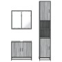 Set de muebles de baño 3 pzas madera contrachapada gris sonoma de , Muebles de baño - Ref: Foro24-3301068, Precio: 289,57 €, ...