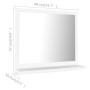 Espejo de baño madera contrachapada blanco 40x10,5x37 cm de vidaXL, Tocadores de baño - Ref: Foro24-804553, Precio: 27,91 €, ...