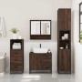 Set de muebles baño 3 pzas madera contrachapada roble marrón de , Muebles de baño - Ref: Foro24-3301049, Precio: 255,29 €, De...