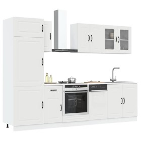 Mueble de cocina Kalmar blanco 8 piezas madera contrachapada de , Armarios de cocina - Ref: Foro24-3314791, Precio: 633,08 €,...