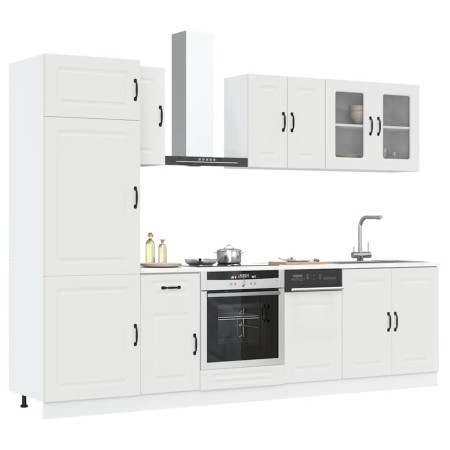 Mueble de cocina Kalmar blanco 8 piezas madera contrachapada de , Armarios de cocina - Ref: Foro24-3314791, Precio: 633,08 €,...
